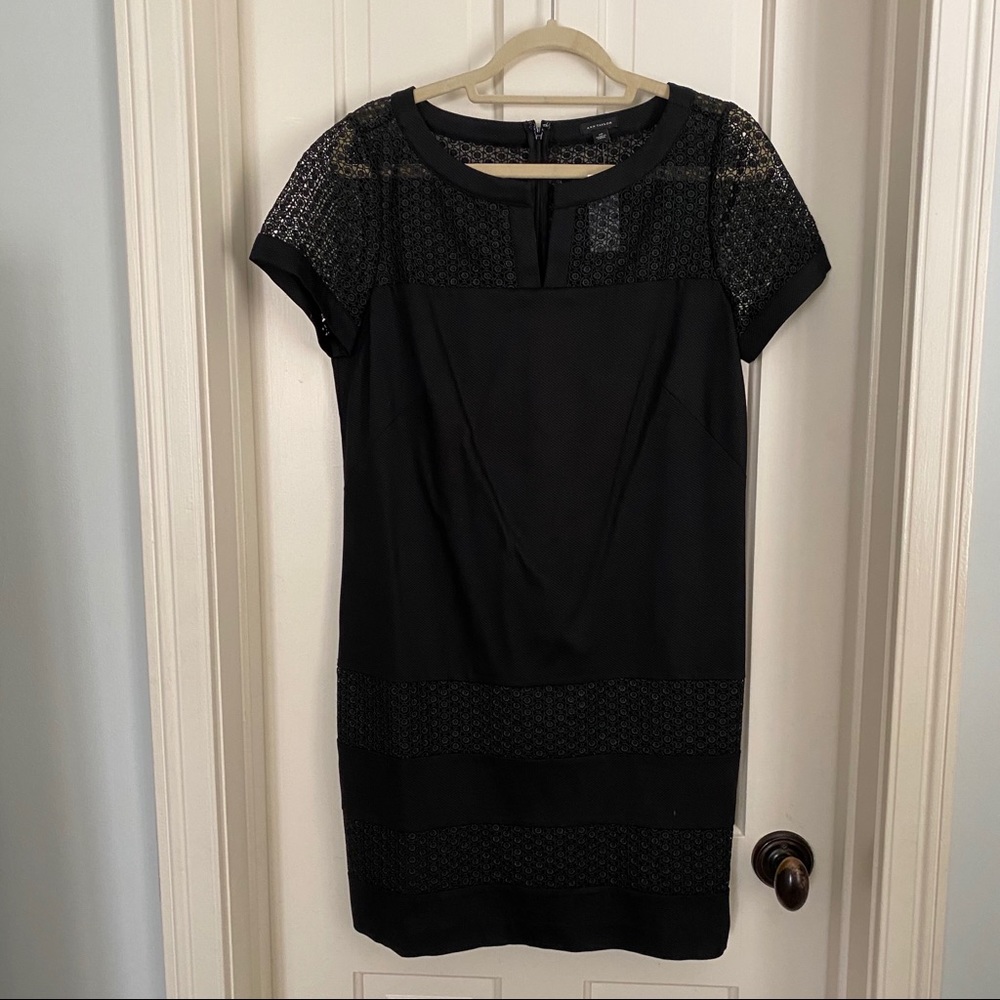 ANN TAYLOR Black Shift Dress NWT